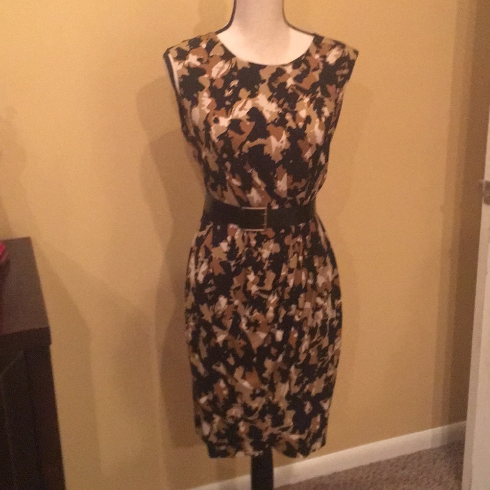 Calvin Klein Abstract Print Dress